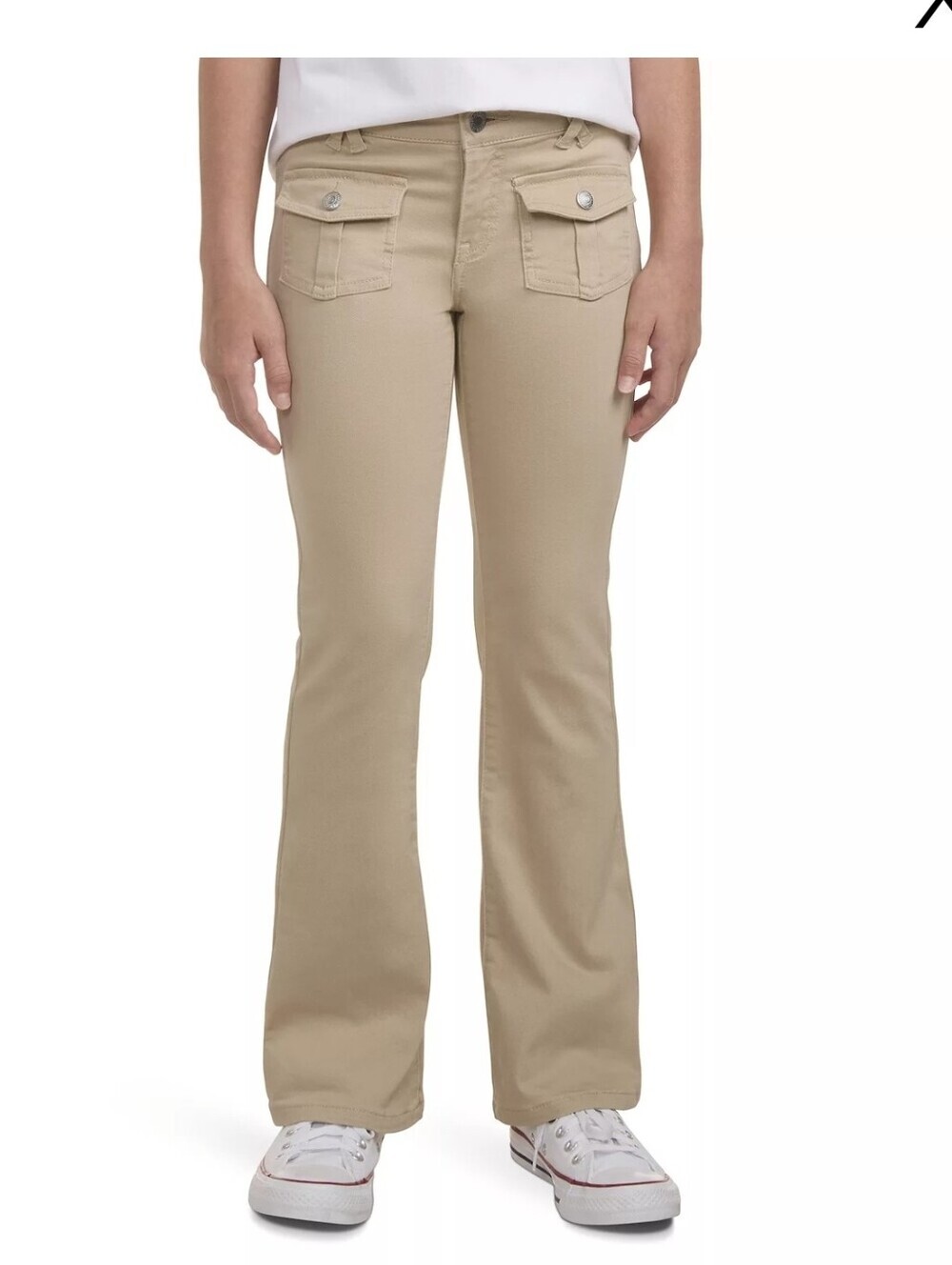 Levi’s Girls Regular Rise Flare Pants Beige Size 12 Reg